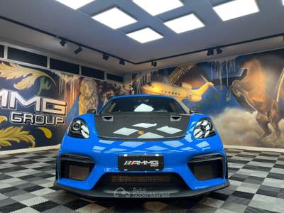 Porsche Cayman 718 Spyder 4.0 GT4 RS pdk WEISSACH RS PACK (718) Blu/Azzurro usata Calenzano