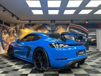 Porsche Cayman 718 Spyder 4.0 GT4 RS pdk WEISSACH RS PACK (718) Blu/Azzurro usata Calenzano