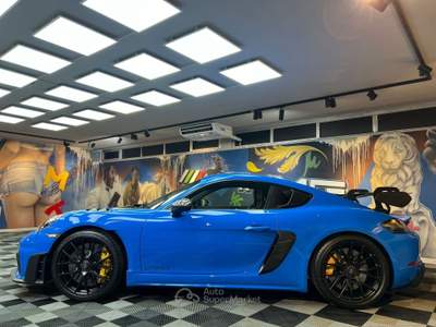 Porsche Cayman 718 Spyder 4.0 GT4 RS pdk WEISSACH RS PACK (718) Blu/Azzurro usata Calenzano