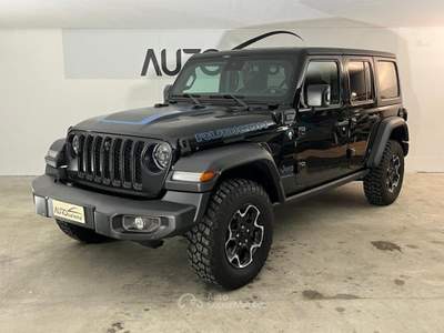 Jeep Wrangler 2.0 atx phev Rubicon 4xe auto 380 cv *SOLO 10.000 KM* Nero usata Dogana