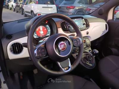 Fiat 500 1000 HYBRID 70 CV CARPLAY CLIMAUTO PDC Bianco usata Roma