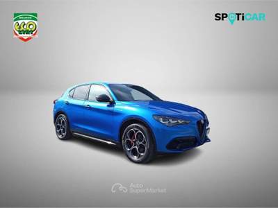 Alfa Romeo Stelvio 2.2 Turbodiesel 210 CV AT8 Q4 Veloce Blu/Azzurro usata Cassino