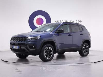 Jeep Compass 1.3 TURBO T4 240 CV PHEV AT6 4XE TRAILHAWK Blu/Azzurro usata Brescia