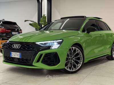 Audi RS 3 A3 IV 2020 Sportback  2.5 tfsi quattro s-tronic Verde usata Melegnano