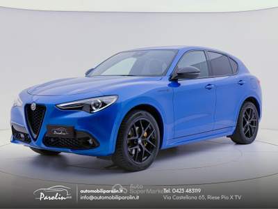 Alfa Romeo Stelvio 2.2 t Veloce Ti Q4 210cv auto Carbon-Black pack Bianco usata Riese Pio X