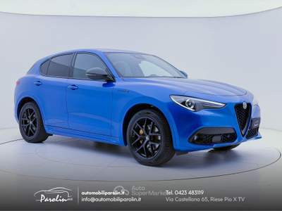 Alfa Romeo Stelvio 2.2 t Veloce Ti Q4 210cv auto Carbon-Black pack Bianco usata Riese Pio X