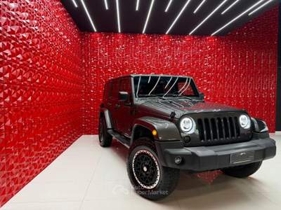 Jeep Wrangler Unlimited 2.8 CRD DPF Sahara Auto Night Eagle Grigio usata Agliana