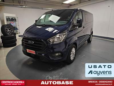 Ford Transit Custom 320 2.0 tdci 130cv Trend combi L2H1 auto E6.2 Blu/Azzurro usata Brescia