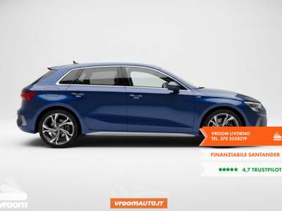 Audi A3 A3 SPB 35 TDI S tronic S line edition Blu/Azzurro usata Livorno