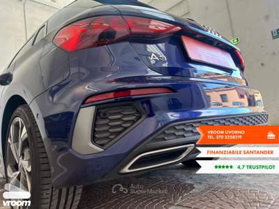 Audi A3 A3 SPB 35 TDI S tronic S line edition Blu/Azzurro usata Livorno