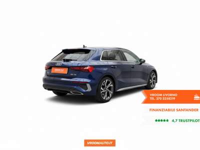 Audi A3 A3 SPB 35 TDI S tronic S line edition Blu/Azzurro usata Livorno