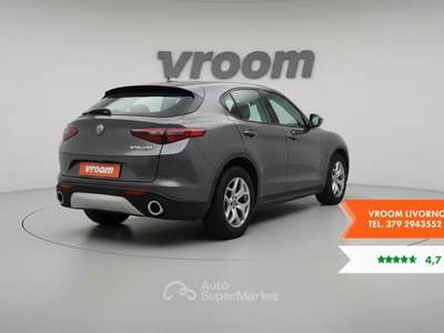 Alfa Romeo Stelvio Stelvio 2.2 Turbodiesel 160 CV AT8 RWD Business Grigio usata Livorno