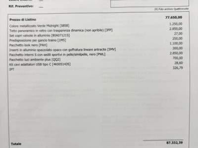 Audi A6 Avant TDI 150 kW S tronic S line possibilità noleggio no scoring Oro usata Gela