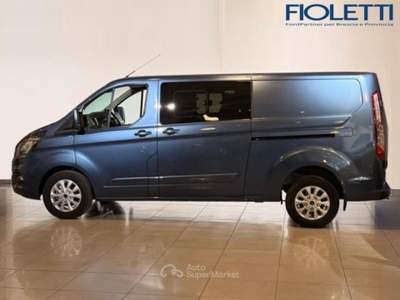 Ford Transit Custom TRANSIT CUSTOM 320 2.0 ECOBLUE HYBRID 130 PL-DC FURG.TITAN. Blu/Azzurro usata Manerbio