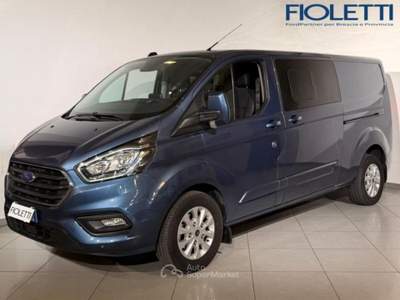 Ford Transit Custom TRANSIT CUSTOM 320 2.0 ECOBLUE HYBRID 130 PL-DC FURG.TITAN. Blu/Azzurro usata Manerbio