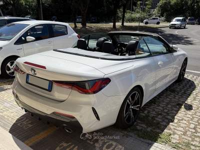 BMW Serie 4 420i Cabrio M Sport Tagliandi BMW prezzo reale freni nuovi Bianco usata Roma