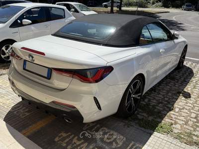 BMW Serie 4 420i Cabrio M Sport Tagliandi BMW prezzo reale freni nuovi Bianco usata Roma