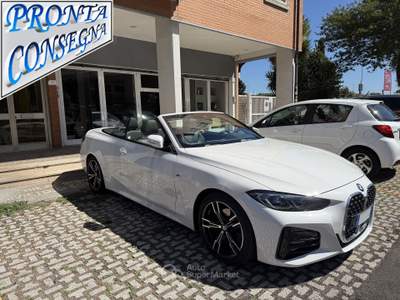 BMW Serie 4 420i Cabrio M Sport Tagliandi BMW prezzo reale freni nuovi Bianco usata Roma