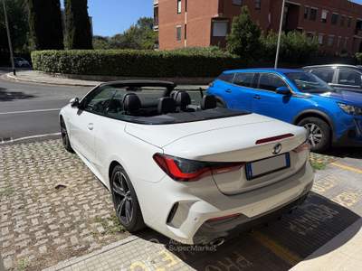 BMW Serie 4 420i Cabrio M Sport Tagliandi BMW prezzo reale freni nuovi Bianco usata Roma