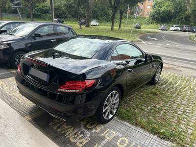 Mercedes-Benz SLC 200 Cabrio Sport Automatica Tagliandi Uff. Prezzo reale Nero usata Roma