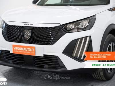 Peugeot 2008 2008 Hybrid 145 e-DCS6 Style Bianco usata San Gavino Monreale