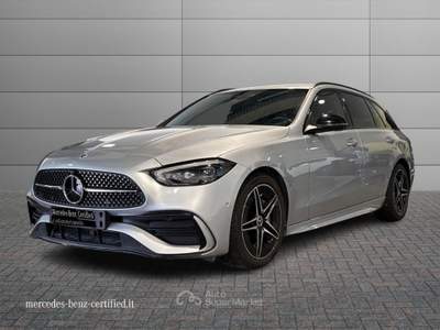 Mercedes-Benz Classe C Classe c-s206 sw 2021 - c sw 220 d mhev amg line premium 4ma Argento usata Ancona