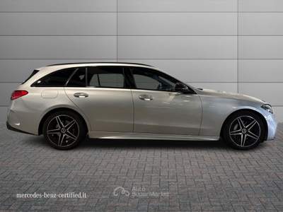 Mercedes-Benz Classe C Classe c-s206 sw 2021 - c sw 220 d mhev amg line premium 4ma Argento usata Ancona
