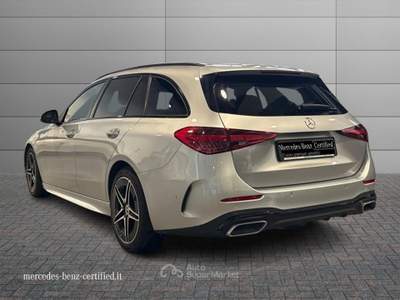 Mercedes-Benz Classe C Classe c-s206 sw 2021 - c sw 220 d mhev amg line premium 4ma Argento usata Ancona