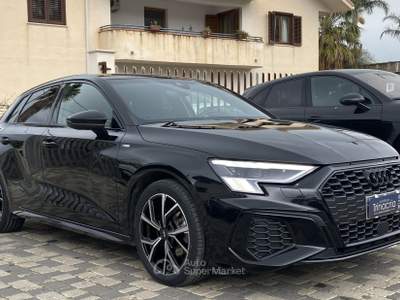 Audi A3 SPB S Line interno ed esterno 2.0 TDI 150CV s-tronic 35 Nero usata Borgetto