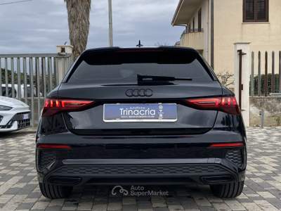 Audi A3 SPB S Line interno ed esterno 2.0 TDI 150CV s-tronic 35 Nero usata Borgetto
