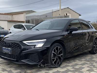 Audi A3 SPB S Line interno ed esterno 2.0 TDI 150CV s-tronic 35 Nero usata Borgetto