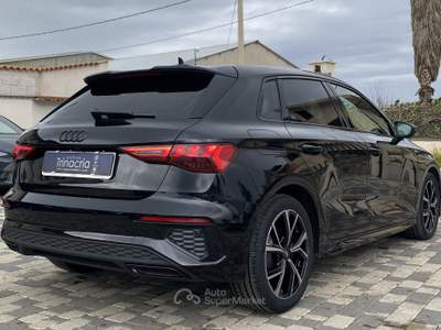 Audi A3 SPB S Line interno ed esterno 2.0 TDI 150CV s-tronic 35 Nero usata Borgetto