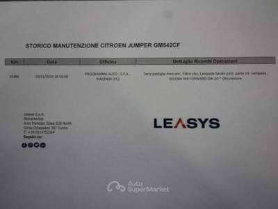 Citroen Jumper 35 BlueHDi 140 PL Cassonato Alluminio Bianco usata Torino