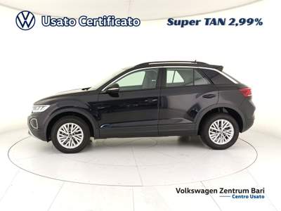 Volkswagen T-Roc 1.5 tsi life dsg Nero usata Bari