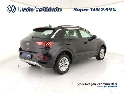 Volkswagen T-Roc 1.5 tsi life dsg Nero usata Bari