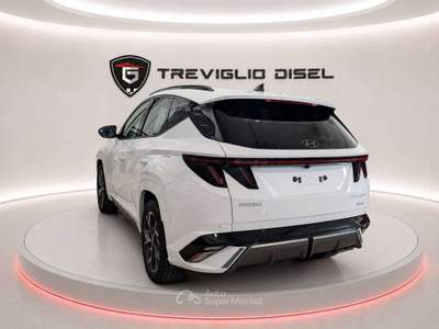 Hyundai Tucson 1.6 hev NLine 239cv KM ZERO PRONTA CONSEGNA Bianco usata Romano di Lombardia
