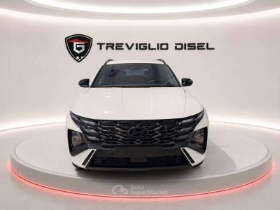 Hyundai Tucson 1.6 hev NLine 239cv KM ZERO PRONTA CONSEGNA Bianco usata Romano di Lombardia