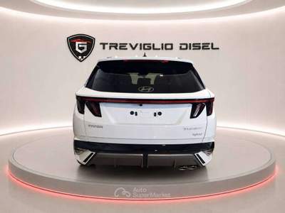 Hyundai Tucson 1.6 hev NLine 239cv KM ZERO PRONTA CONSEGNA Bianco usata Romano di Lombardia