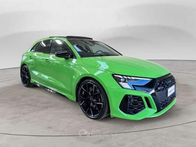 Audi RS 3 Sportback | TETTO, MATRIX, FULL PELLE, KYALAMI GREEN | BOLLO 03/2027 Verde usata Milano