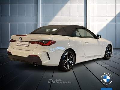 BMW Serie 4 420d 420d Cabrio mhev 48V Msport auto Bianco usata Brescia