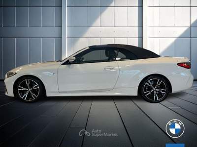BMW Serie 4 420d 420d Cabrio mhev 48V Msport auto Bianco usata Brescia