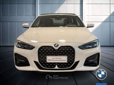 BMW Serie 4 420d 420d Cabrio mhev 48V Msport auto Bianco usata Brescia