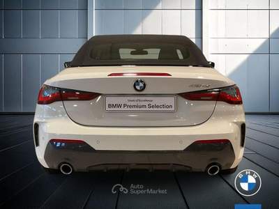 BMW Serie 4 420d 420d Cabrio mhev 48V Msport auto Bianco usata Brescia