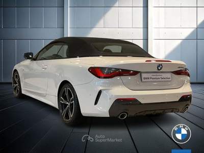 BMW Serie 4 420d 420d Cabrio mhev 48V Msport auto Bianco usata Brescia