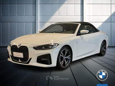 BMW Serie 4 420d 420d Cabrio mhev 48V Msport auto Bianco usata Brescia