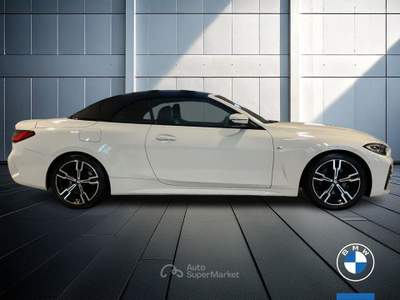BMW Serie 4 420d 420d Cabrio mhev 48V Msport auto Bianco usata Brescia