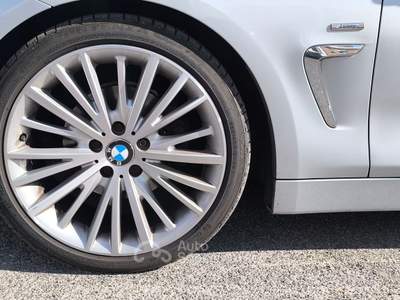 BMW Serie 4 420d 420D COUPè LUXURY NAVI PROF PELLE PADDLES BI-ZONA Argento usata Roma