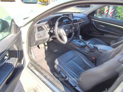 BMW Serie 4 420d 420D COUPè LUXURY NAVI PROF PELLE PADDLES BI-ZONA Argento usata Roma