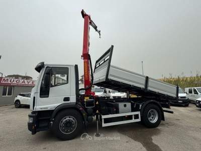 Iveco Daily EUROCARGO 180E25 GRU+RIBALTABILE  Grigio usata Pontecagnano Faiano