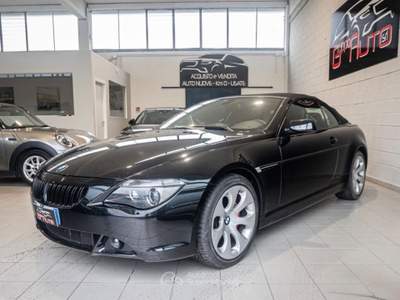 BMW Serie 6 630i i cat Cabrio Nero usata Cassina de' Pecchi
